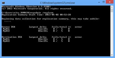 replsum|Windows PowerShell: